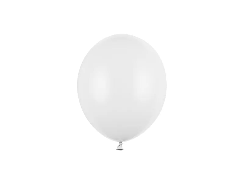 Balony Strong 12cm, Pastel Pure White