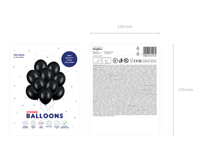 Balony Strong 30cm, Pastel Black