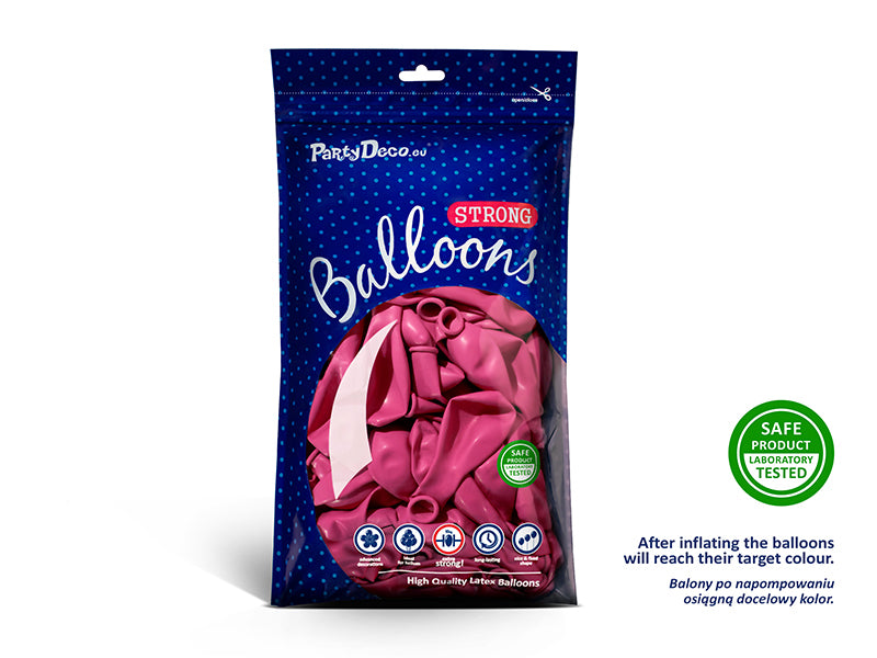 Balony Strong 30cm, Pastel Hot Pink