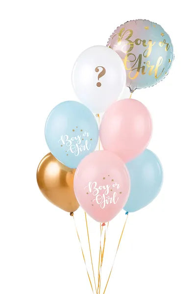 Balony 30cm, Boy or Girl, mix 1op./6szt.