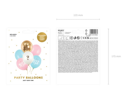 Balony 30cm, Boy or Girl, mix 1op./6szt.