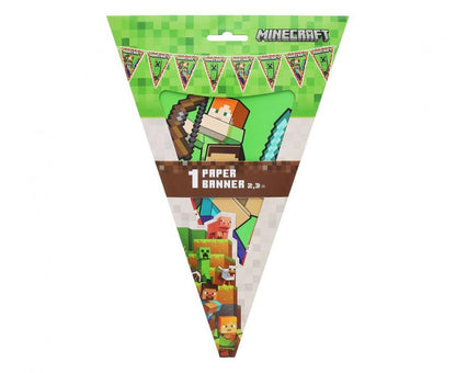 Baner flagi Minecraft Creeper Steve