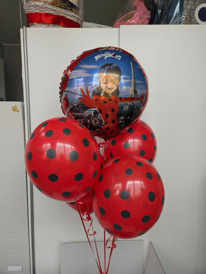 Zestaw bukiet balonów Biedronka Miraculous