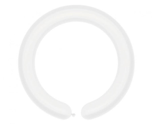 Balony Rurki Włoskie D4 (5cm/2") kolor przezroczysty #000