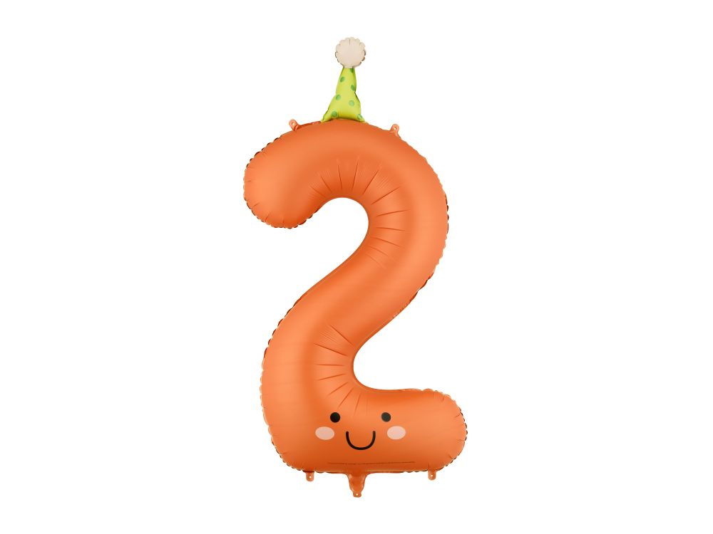 Balon foliowy Cyfra DUŻA 86cm z HELEM, Party, różne warianty (0-9)
