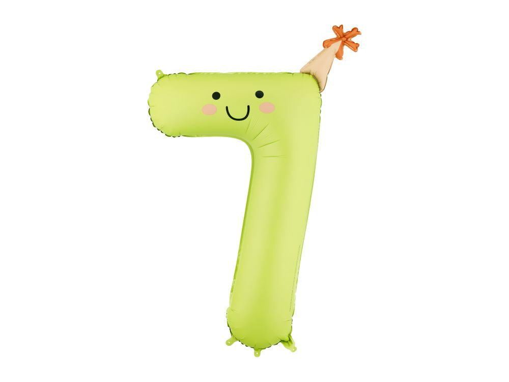Balon foliowy Cyfra DUŻA 86cm z HELEM, Party, różne warianty (0-9)