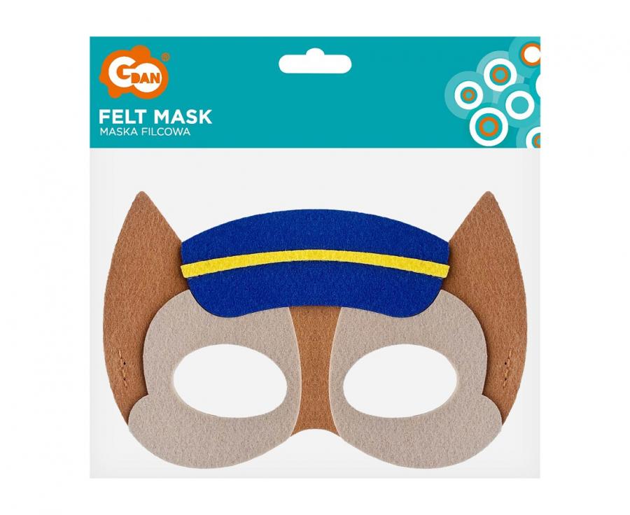 Maska filcowa Psia Brygada - Policjant 1,