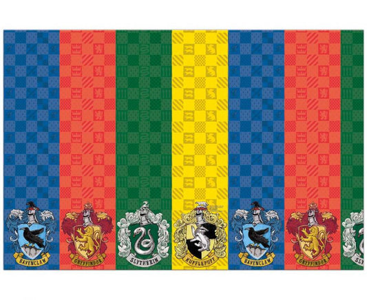 OBRUS PAPIEROWY Z SERII HARRY POTTER HOGWARDS HOUSES gryffindor hufflepuff slytherin ravenclaw cztery domy hogwart