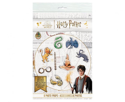 Rekwizyty do zdjęć Harry Potter okulary różka tiara przydziału złoty znicz borsuk lew wąż kruk cztery domy hogwart