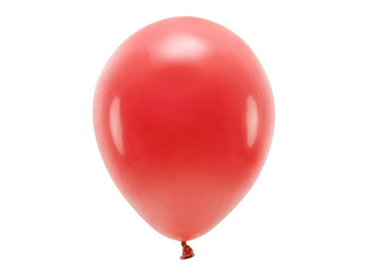 Balony Eco 30cm pastelowe, czerwony