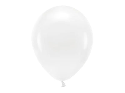 Balony Eco 30cm pastelowe, biały