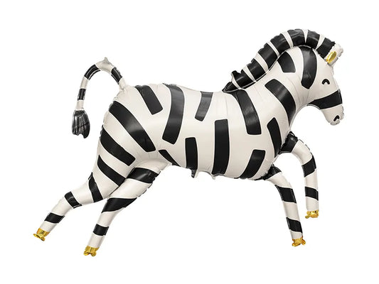 Balon foliowy Zebra, 115x85 cm, mix (1 op. / 1 szt.)