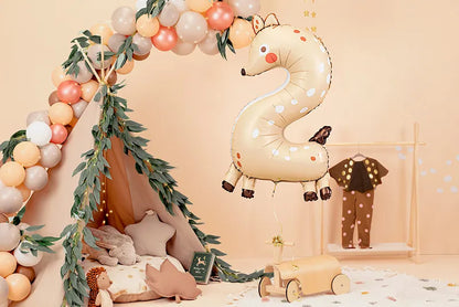 Balon foliowy Cyfra 2 - Sarenka, 65x102 cm (1 op. / 1 szt.)