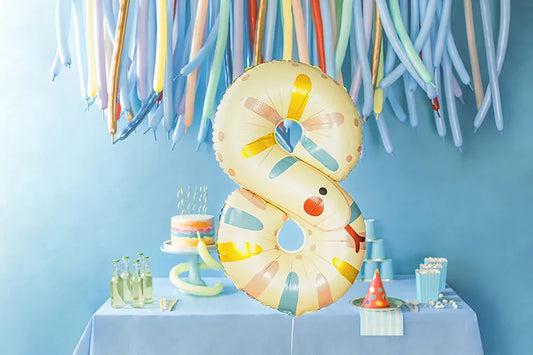 Balon foliowy Cyfra 8 - Wąż, 55x88 cm (1 op. / 1 szt.)