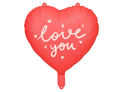 Balon foliowy Serce ''I love you'', 35cm, mix (1 op. / 1 szt.)