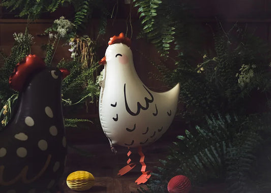 Balon foliowy Kurka, 45x42 cm, mix (1 op. / 1 szt.)