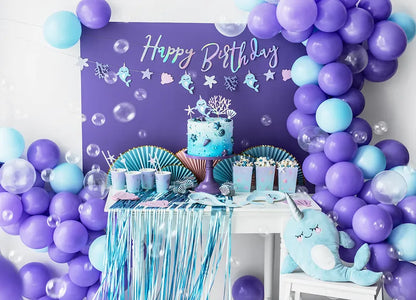 Baner Happy Birthday, opalizujący, 16,5x62cm (1 op. / 1 szt.)