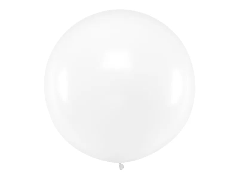 Balon okrągły 1m, Pastel Clear (1 op. / 1 szt.)