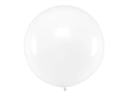 Balon okrągły 1m, Pastel Clear (1 op. / 1 szt.)