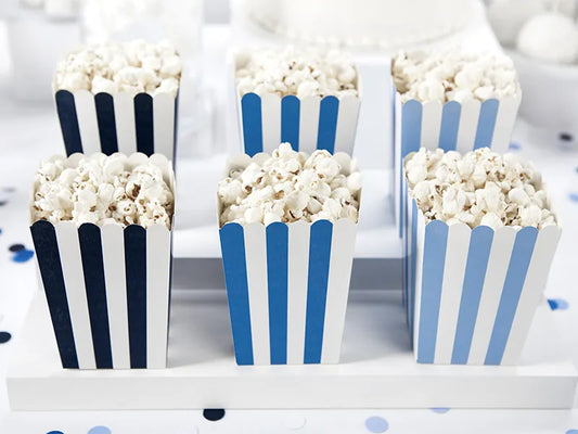 Pudełka na popcorn, 7,5 x 7,5 x 12,5 cm (1 op. / 6 szt.)