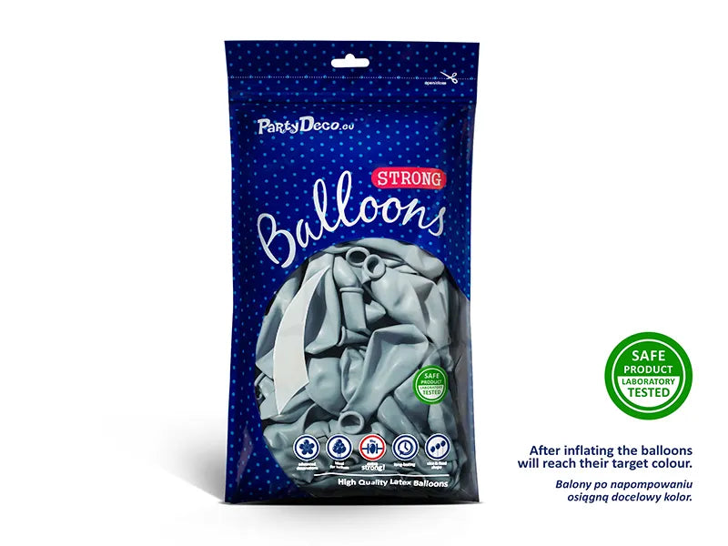 Balony Strong 30cm, Pastel Light Misty Blue