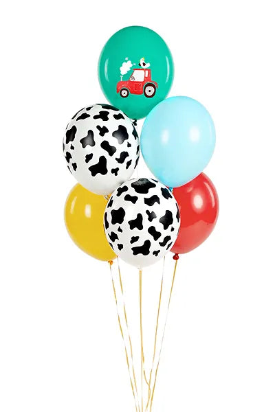 Balony 30 cm, Farma, mix (1 op. / 6 szt.)