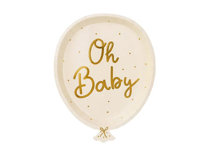 Talerzyki Oh baby, mix, 17.5x22 cm (1 op. / 6 szt.)