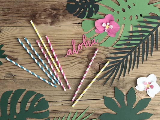 Dekoracje Aloha - Liście tropikalne, mix (1 op. / 21 szt.)