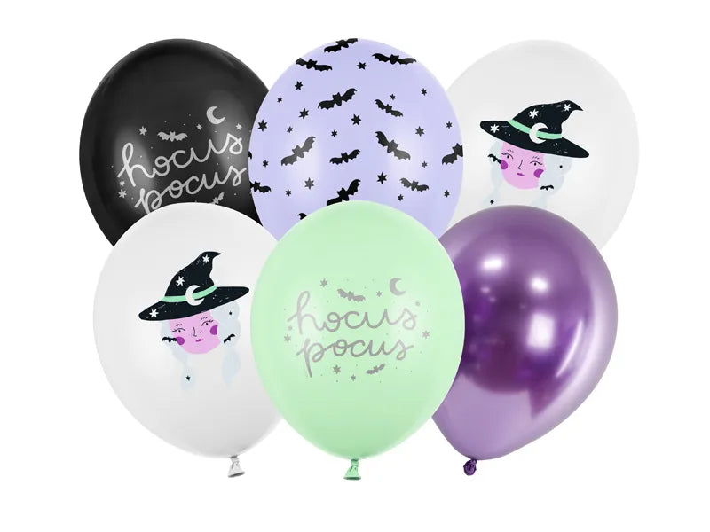 Balony 30 cm, Witch, mix: 1op./6szt