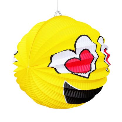 Lampion papierowy Emotikony kula 25cm