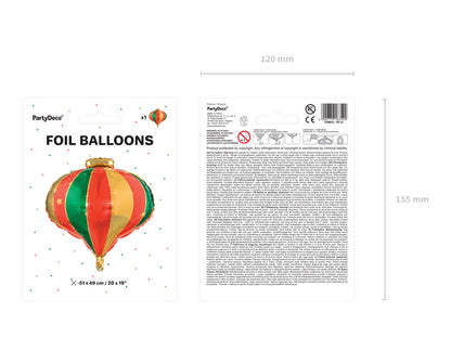 Balon foliowy Bombka, 51x49cm