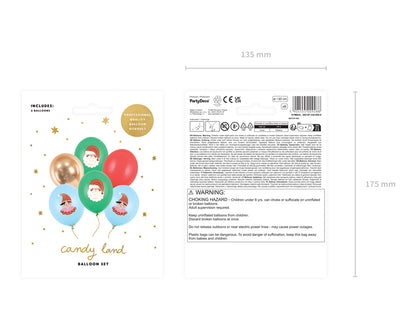 Balony 30 cm, Candy land, (1 op. / 6 szt.)