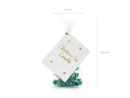 Świeca Choinka, 10 cm, ciemny zielony