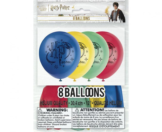 Zestaw balonów HARRY POTTER 30 cm cztery domy hogwart gryffindor hufflepuff ravenclaw slytherin