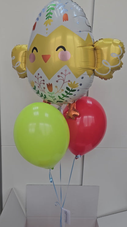 Bukiet zestaw balonów Wielkanocnych "Pisklę"