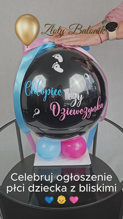 Balon do Gender Reveal z Proszkiem Holi – Chłopiec czy Dziewczynka? + PREZENT!