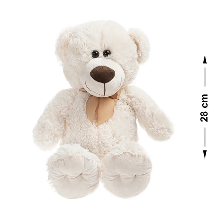 Miś pluszowy 28cm, biały 1 szt.