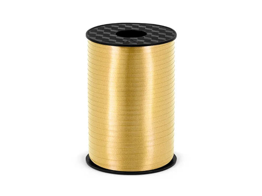 Wstążka plastikowa, złoty stonowany, 5mm/225m (1 op. / 1 szt.)