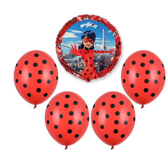 Zestaw bukiet balonów Biedronka Miraculous