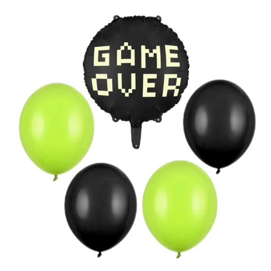 Zestaw bukiet balonów na kawalerski lub urodziny "Game Over"